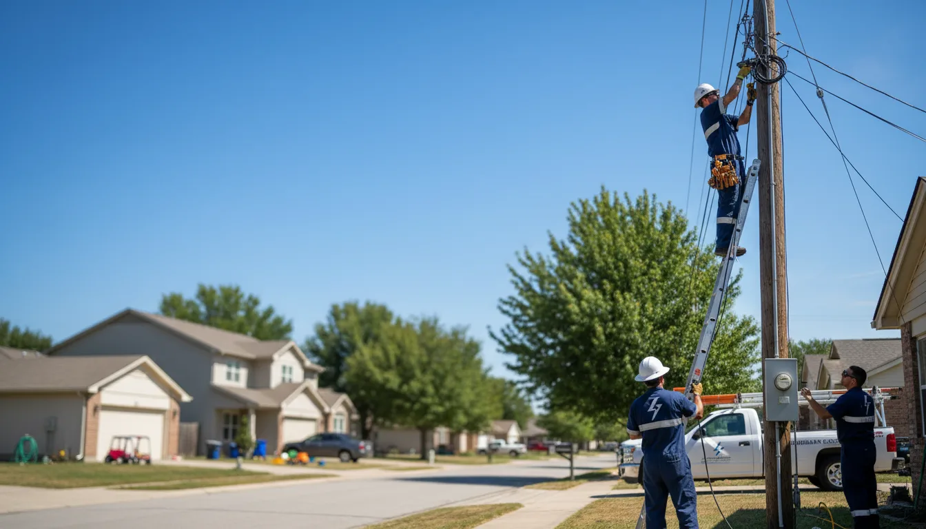 Residential electrician providing installation services in Cowlesville, NY